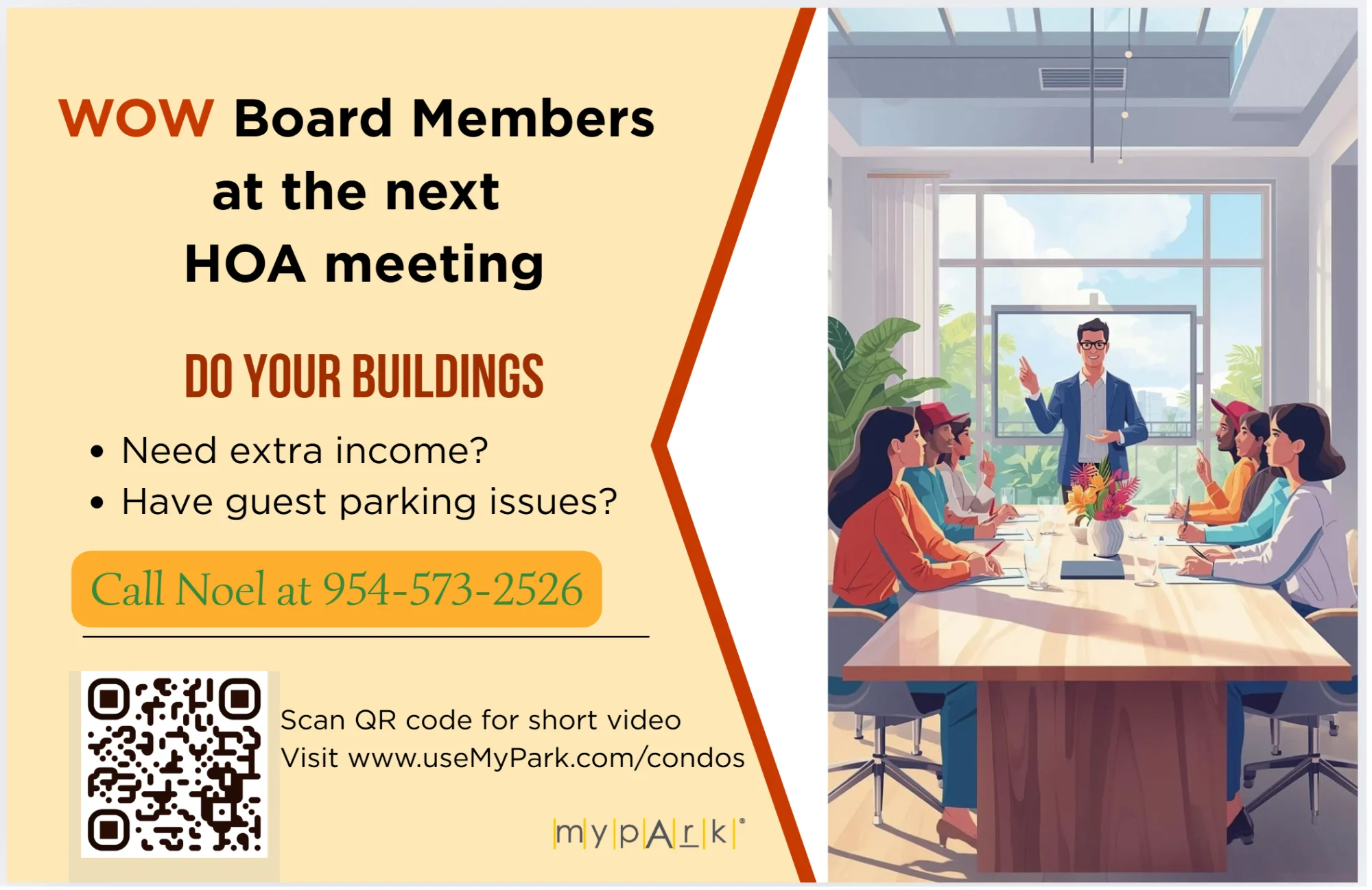 MyPark postcard front